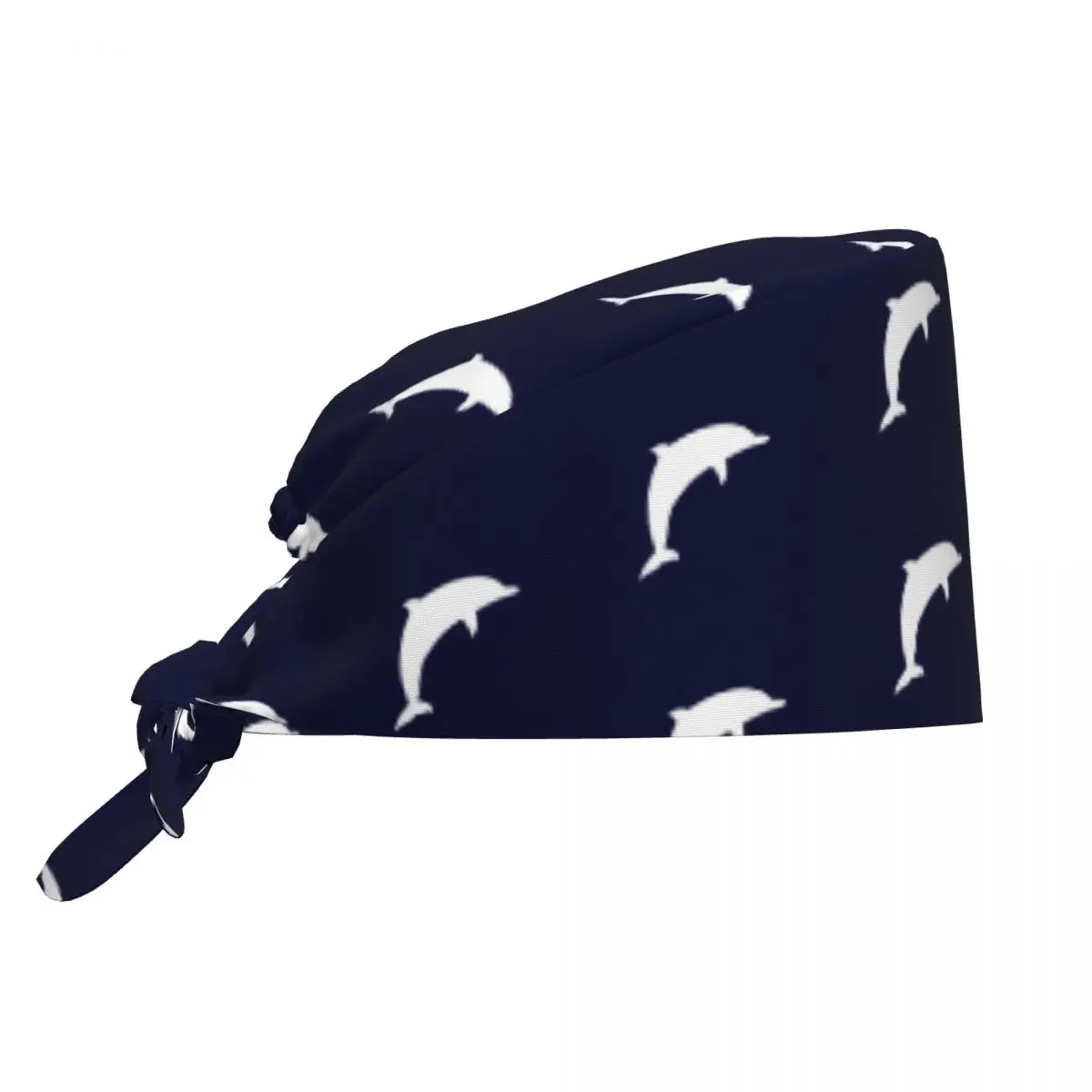 Gorro quirúrgico de enfermería médica Hospita con rayas blancas y azul marino, gorro quirúrgico para Spa náutico, tienda de mascotas, veterinaria, enfermera Dental, gorros de trabajo