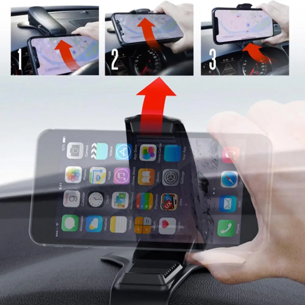 Universal Car Mobile Phone Holder 360 Degree GPS Navigation Dashboard Phone Holder Bracket For IPhone Dropshipping