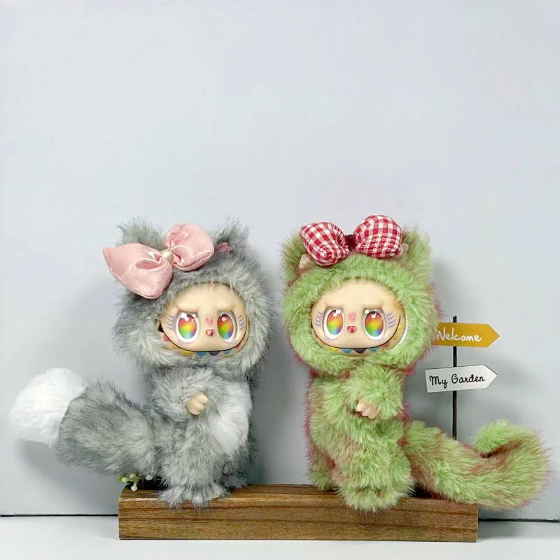 

Suitable For 17cm Labubu Doll Clothes First Second And Third Generation Labubu Doll Clothes Fox Plush Suit Clothing Accessories