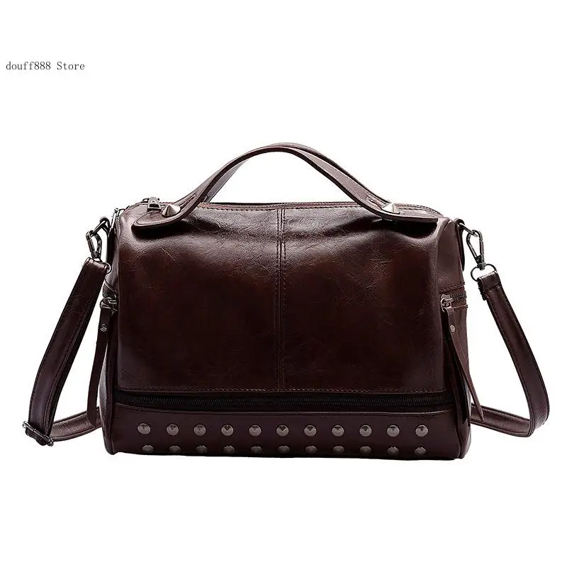 Soft Leather Boston Shoulder Crossbody Handbag Bag Woman