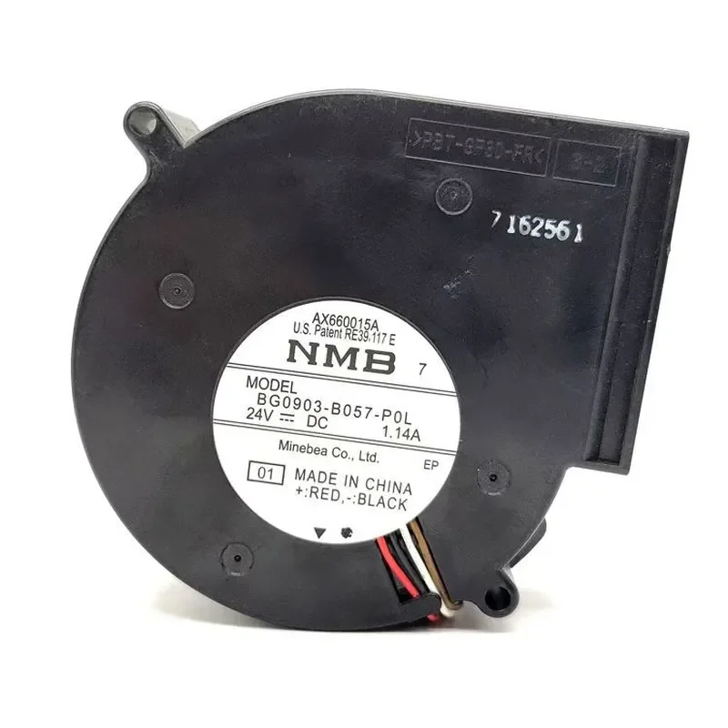 for NMB BG0903-B057-P0L DC24V 1.14A PWM 9.7CM Turbo Blower High Speed Centrifugal Fan for Cooling System Industrial Equipment