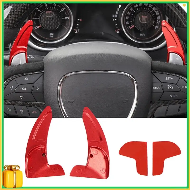 

Premium Aluminium Alloy Car Steering Wheel Shift Paddles Trim Steering Wheel Shift Paddles For Dodge Challenger 2015-2021