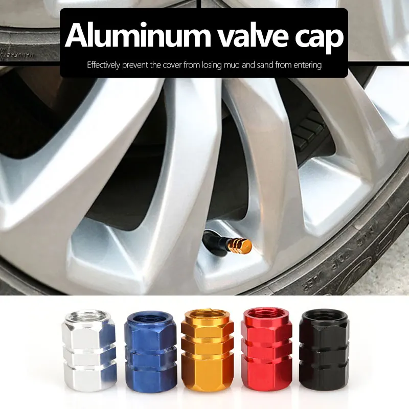 10pcs Car Wheel Tire Valve Caps Aluminum Tyre Rim Stem AirtightCovers For Automobiles Motorcycles Truck Bike Auto Accessories