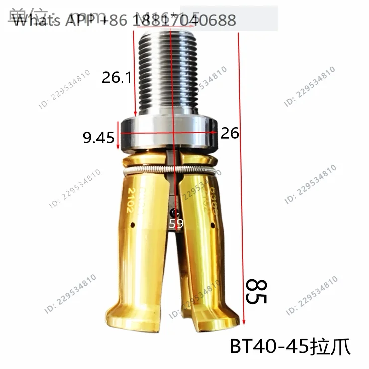 Spindle broach Four-flap claws Domestic pull claws BT30/40/50 External teeth HSKA4063