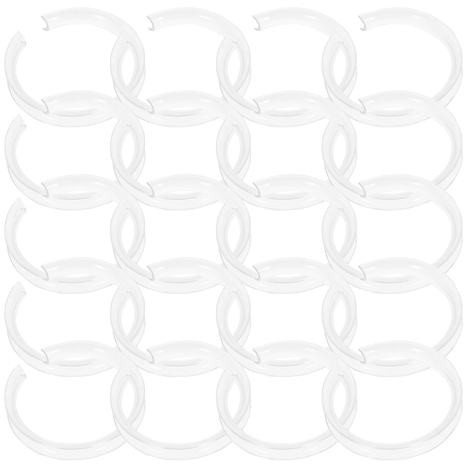 

20 Pcs Transparent Bracelet Support Ring Watch Display Holder Small Card Stand Picture Hangers Easel Circle Bangle