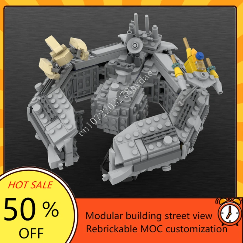 

610PCS Custom Space War Puzzle - DIY Assembly Lukre Hulk Vs Starfighter Battle Military MOC SpaceShip Toy Educational Gift