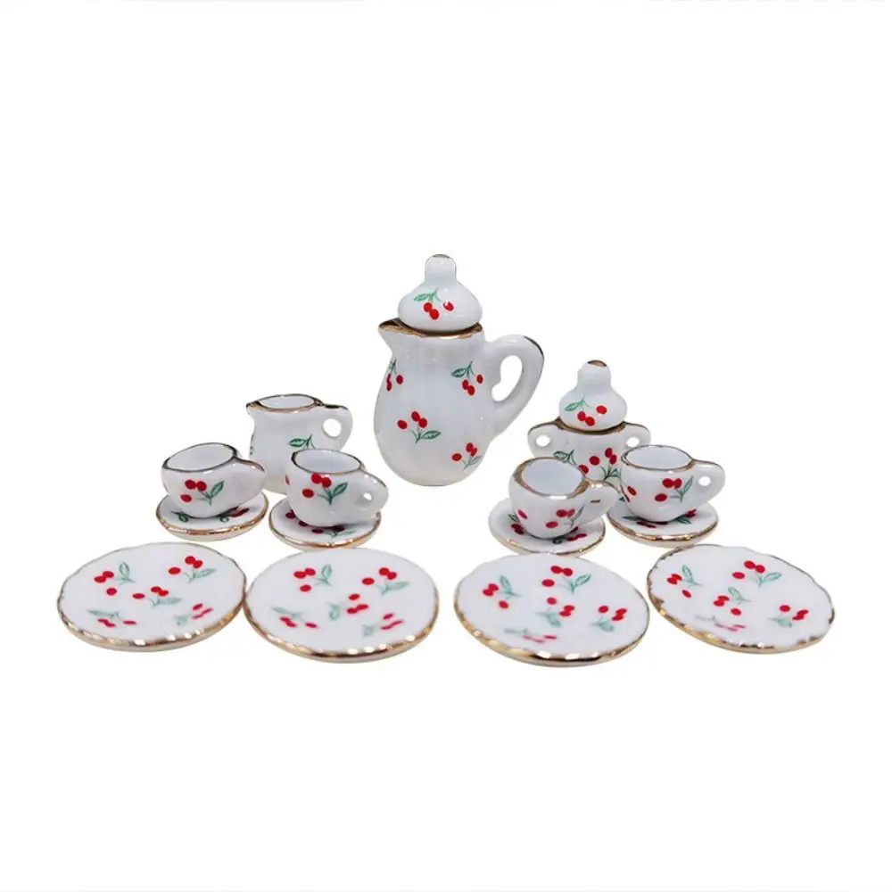 Mesa superior mini casa de boneca acessórios cerâmica 6 estilos china xícara de chá bolso conjunto de chá para 1/6 boneca bjd/1,5 "boneca/boneca blythe
