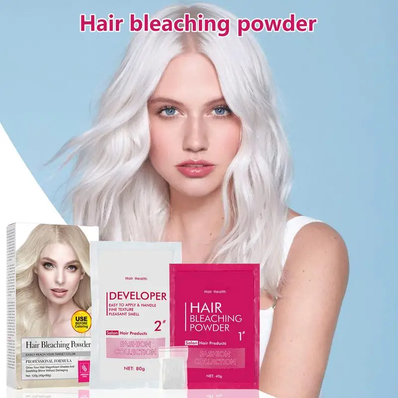 Hair Bleaching Powder Womens Hair Lightener Powder Professional Hair Lighter Bleaching Powder Lightening Bleach For Dark Brown