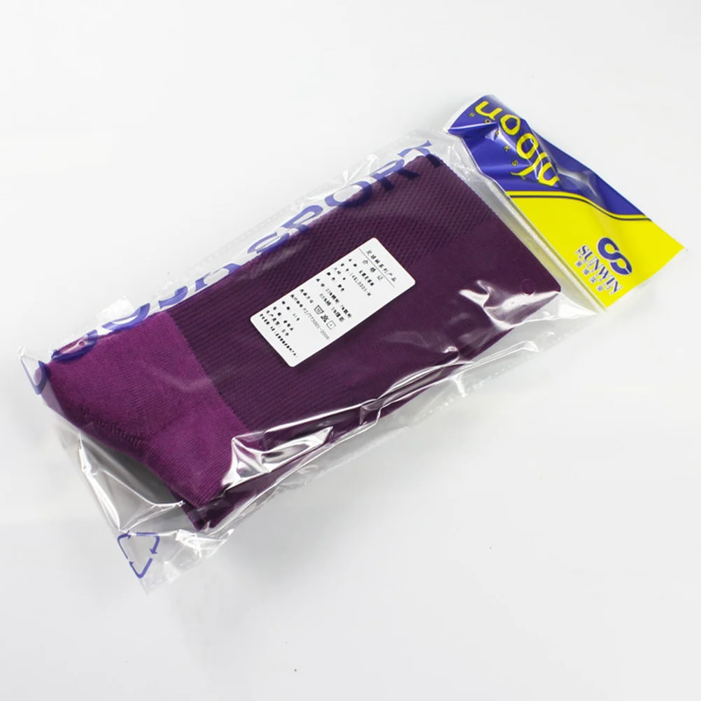 Weiße Sportsocken mit langem Schlauch für Herren, leistungsstarke Fußballsocken, feuchtigkeitsregulierende Fußballstrümpfe für Freizeit