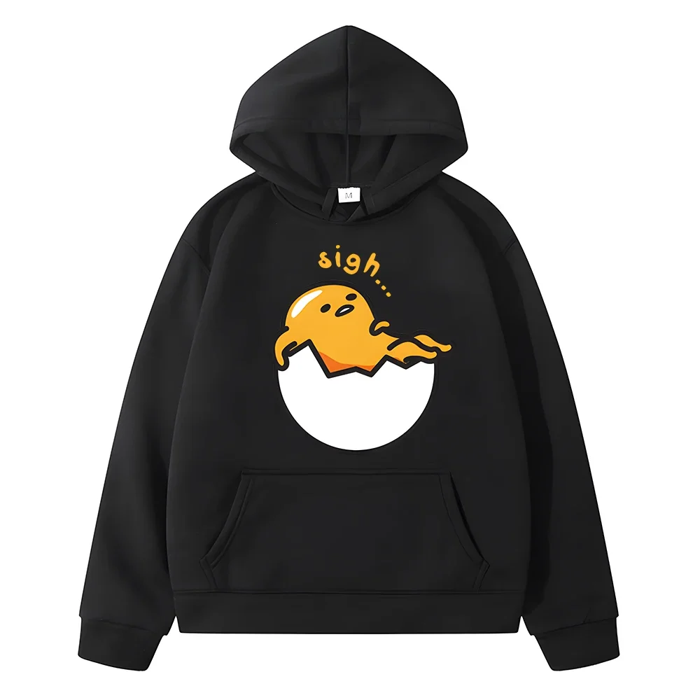 Bluza z kapturem Sanrio Kids Gudetama dziewczęca bluza wiosenna z bluza polarowa kreskówkowa mini z kapturem Anime y2k sudadera