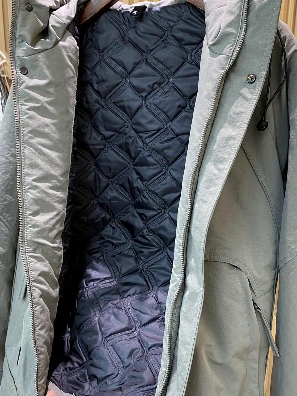 في الهواء الطلق ex فضفاضة تناسب مقنعين القطن Jaet الخريف الشتاء ركاب ودية Faionable ألياف البوليستر ملء معطف دافئ