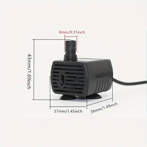 डीसी 5V यूएसबी वाटर पंप माइक्रो 3W 500L/H मिनी सबमर्सिबल पंप पालतू जानवरों के लिए वाटर डिस्पेंसर पूल फाउंटेन रॉकरी फ़िल्टर पंप 8 best sales यूएसबी पंप - №2