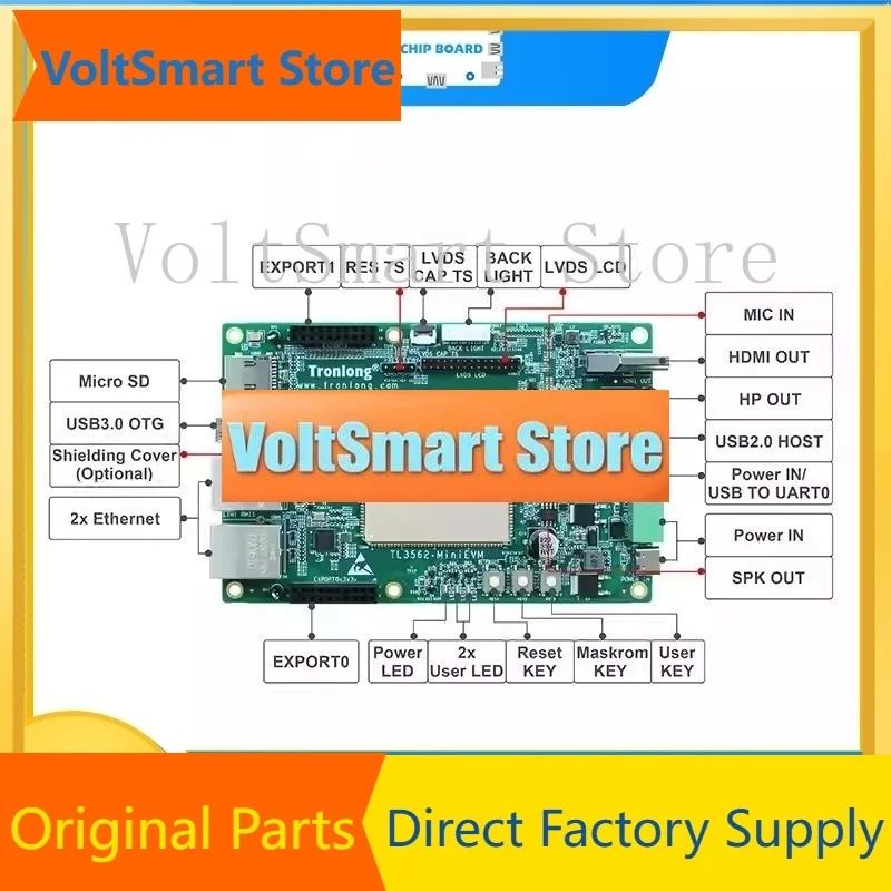 VoltSTL3562 MiniEVM Development Board, Rockchip RK3562J And RK3568 Based Evaluation Module