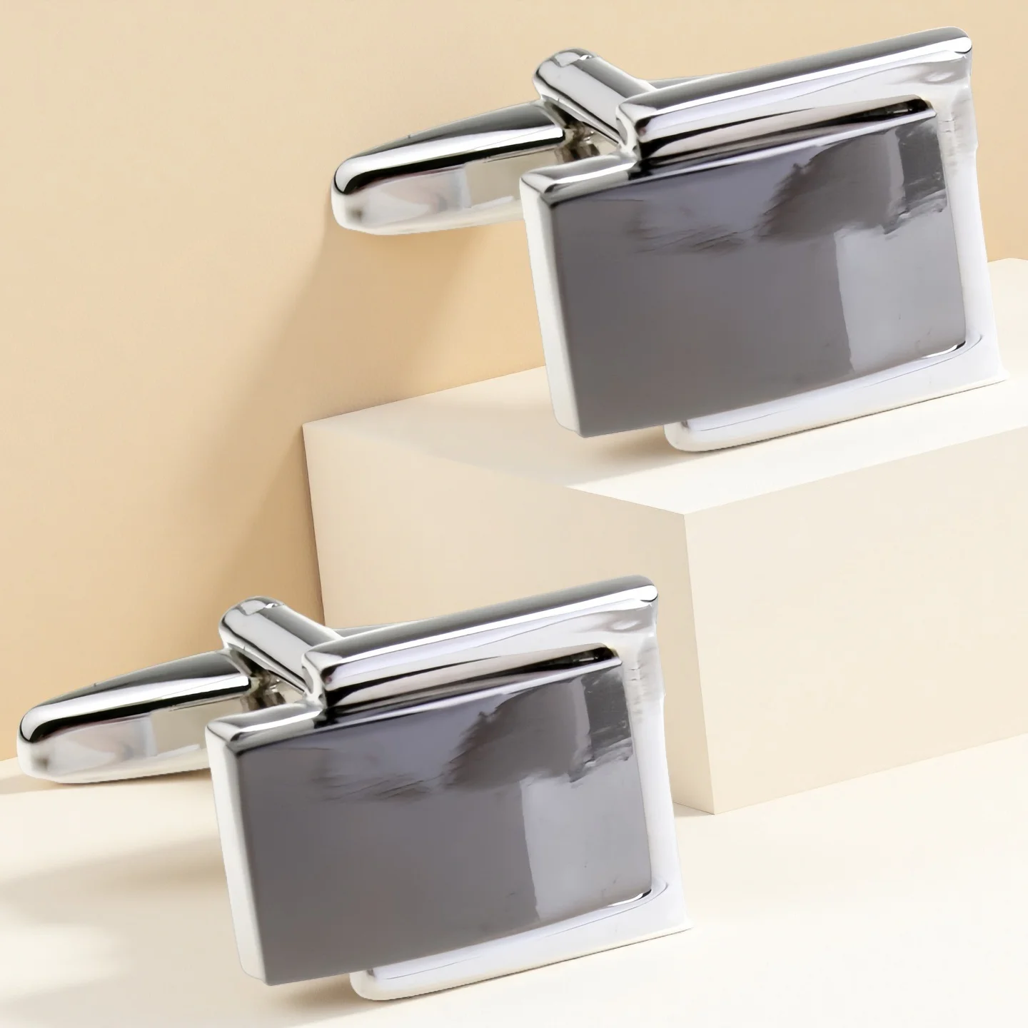 TZG02136 Metal Cufflink Cuff Link 2 Pairs Shipping