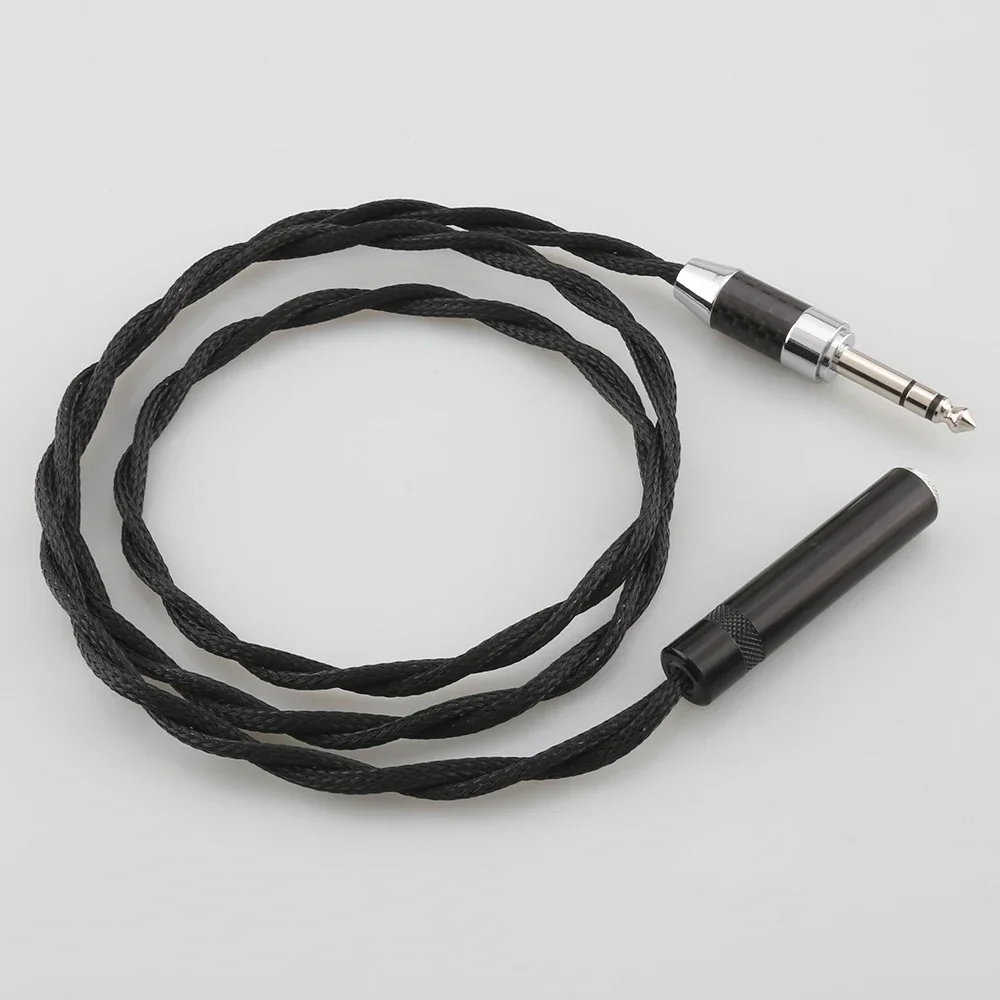 Посеребренный 6,35 мм 1/4 дюйма стерео TRS между мужчинами и женщинами профессиональный аудиоудлинительный кабель HIFI кабель