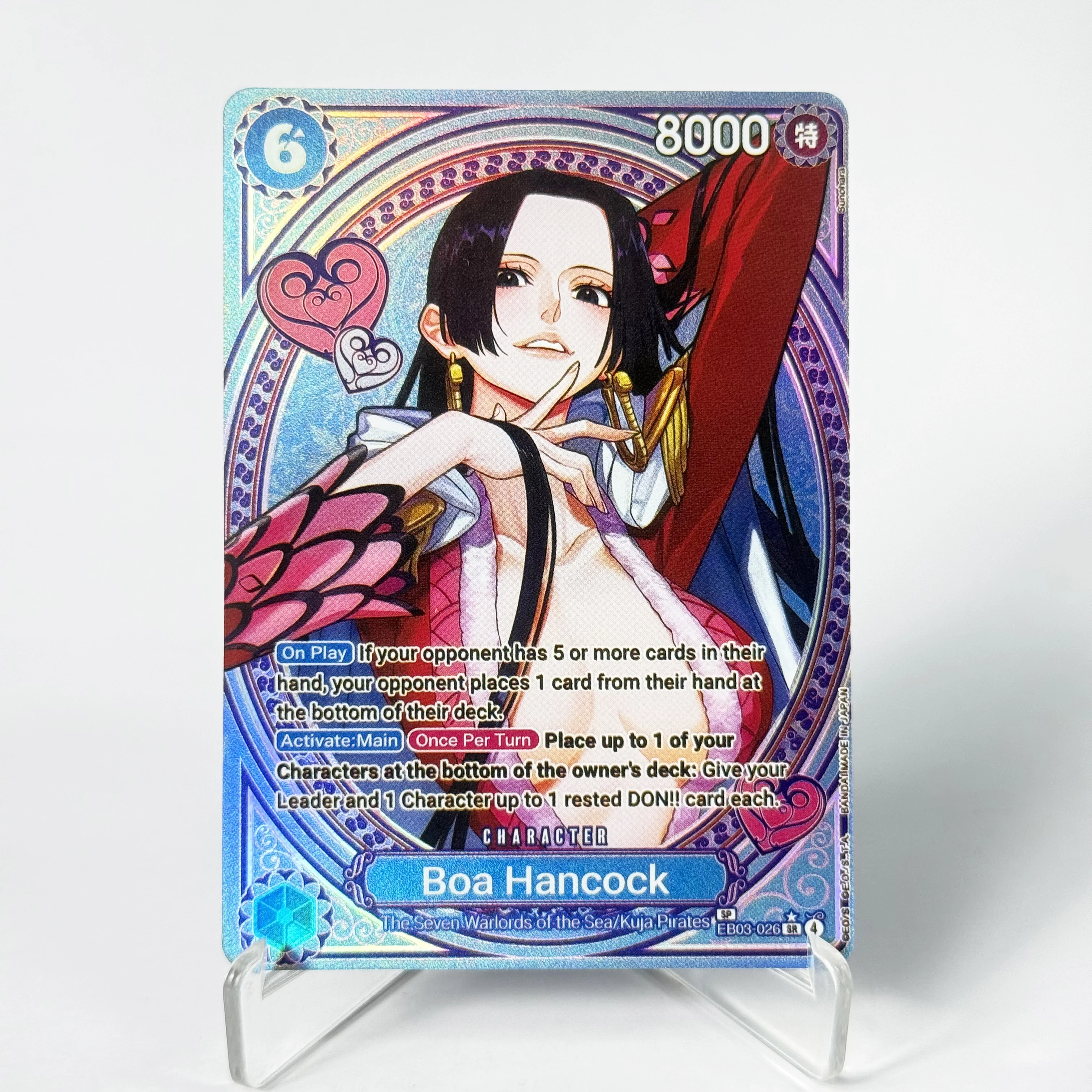 Boa Hancock Special Card EB03-026 One Piece Card Hobby Collectible Replica Proxy Cards Suited for Collecting