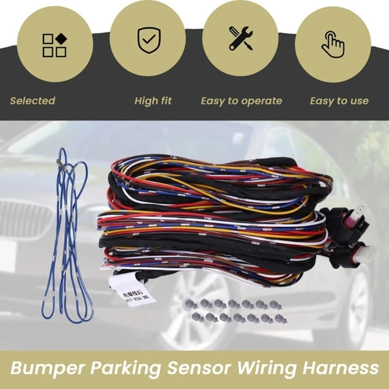 Replacement Parking Assist Sensor Cable for F10 F12 F13 61119336380 Rear Bumper Parking Sensor Wiring Auto Accessories image 5