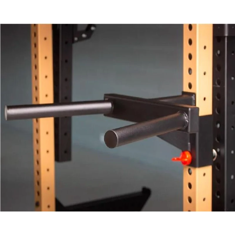 Adjustable Foldable Multi Grip Dip Bar Attachment for Power Cage Squat Rack CF Home Gym Full Upper Body Muscle Training Fitness