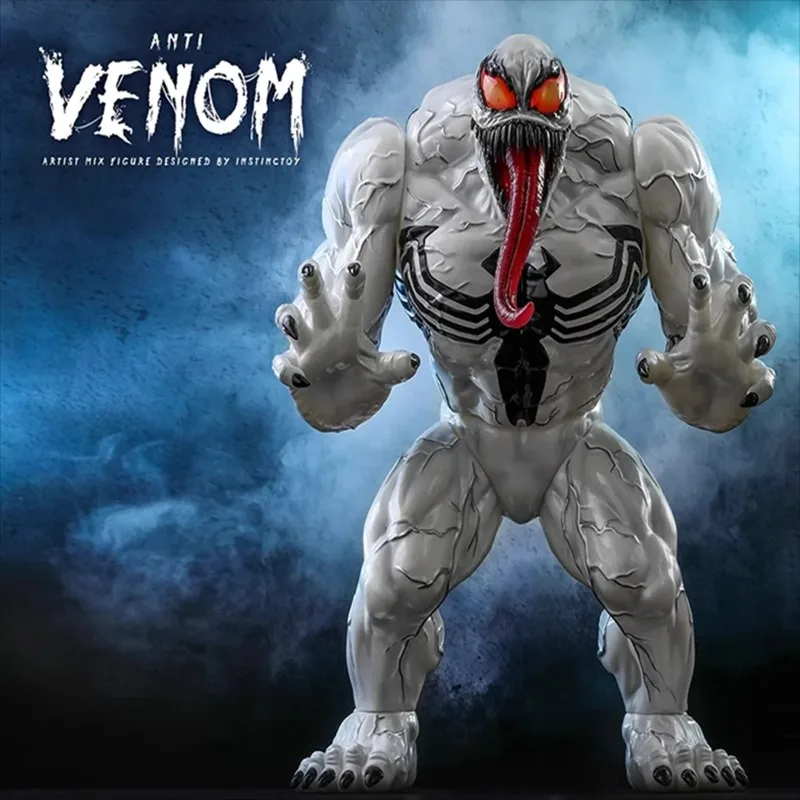 

HotToys 1/6 Anniversary Limited White Luminous Venom Anti-venom AMC033 Action Figure Hobby Collectible Model Toy Figures gifts