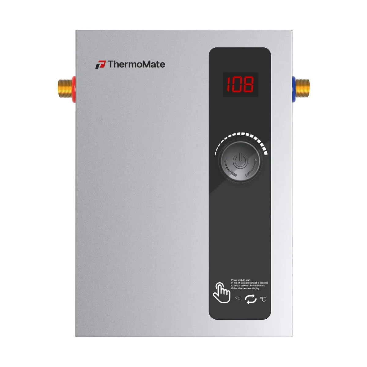 

Tankless Water Heater , 8kW at 240 Volt, On Demand Instant Hot Water Heater