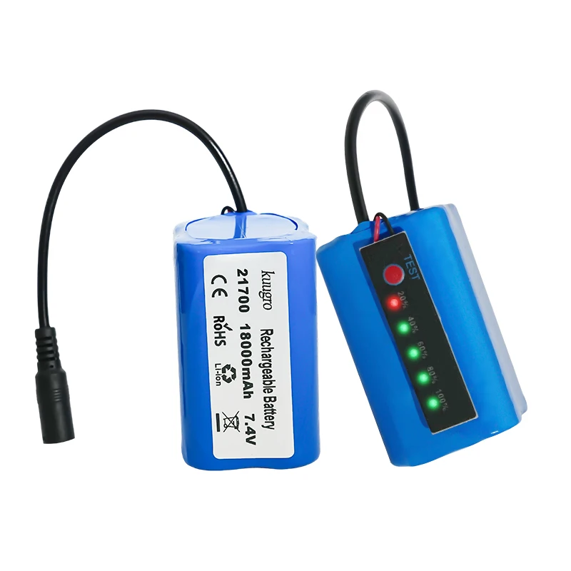 

Fishing Bait Boat Battery 7.4V 18000mAh high power Safe Durable Fishing-Specific Compatible with T188 T888 2011-5 V007 C18 H18