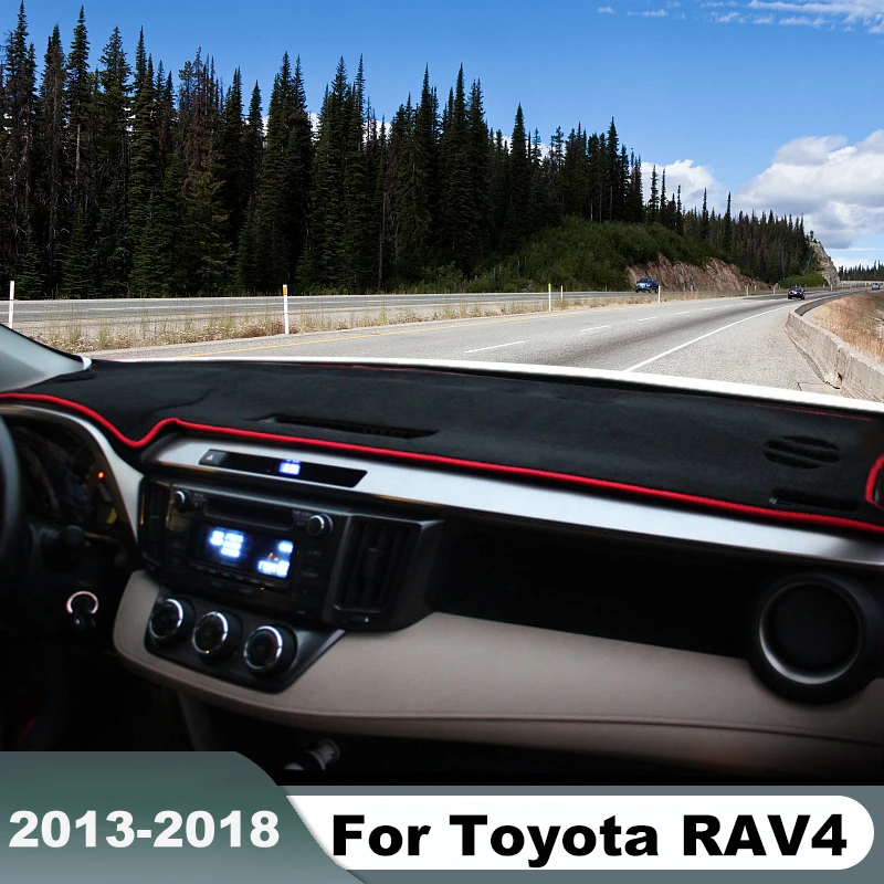 Коврик для приборной панели автомобиля, Накладка для приборной панели, настольное покрытие, коврики для Toyota RAV4 RAV 4 XA40 40 2013 2014 2015 2016 2017 2018, аксессуары