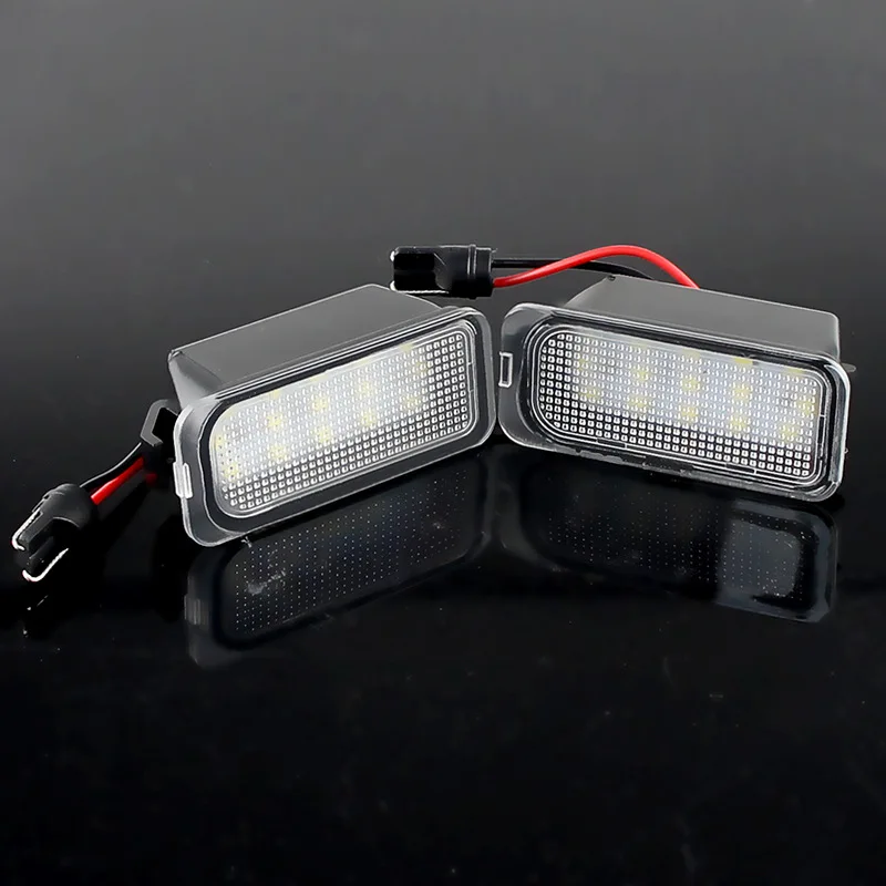 2Pcs LED License Number Plate Light Lamps for Ford KUGA S MAX MONDEO MK4 MK5 MK2 FIESTA 2008-2019 FOCUS 12V