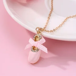 Luoluo&baby 1 Pcs Cute Ballet Shoes Pendant Necklace for Kids Girls Friendship BFF Necklaces Best Friend Jewelry Gifts