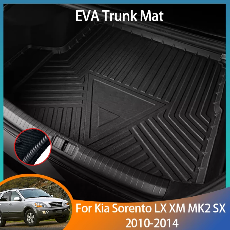 For Kia Sorento LX XM MK2 SX 2010 2011 2012 2013 2014 Auto Accessorie EVA Trunk Mat Floor Tray Liner Cargo Boot Carpe Waterproof