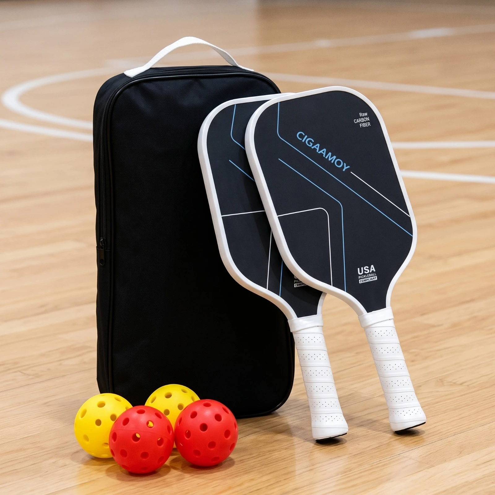 2-pieces-carbon-fiber-pickleball-paddle-sturdy-pickleball-paddle-with-bag-grip-tape-sweat-absorbing-textured-for-beginners