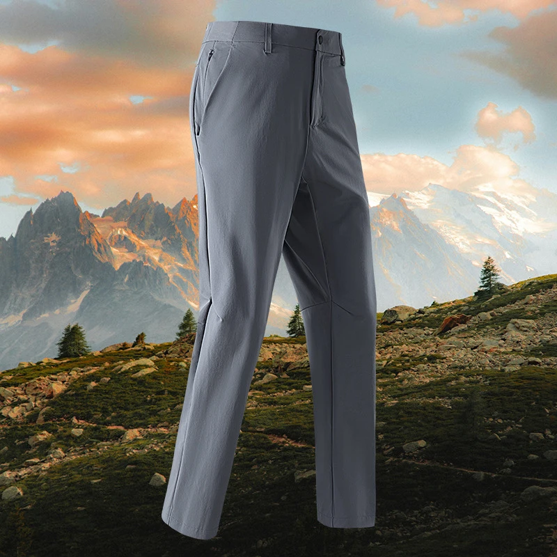 

Men's Spring/Summer Thin Casual Sports Pants Windproof Waterproof Soft Shell Elastic Outdoor Speed Drying Elastic Sports Pants