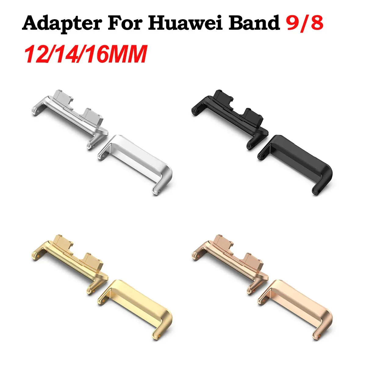 1Pair Adapter For Huawei Band 9 8 Watchband Strap Connector Bracelet 316L Stainless Steel Band8 Band9 Replacement Accessories