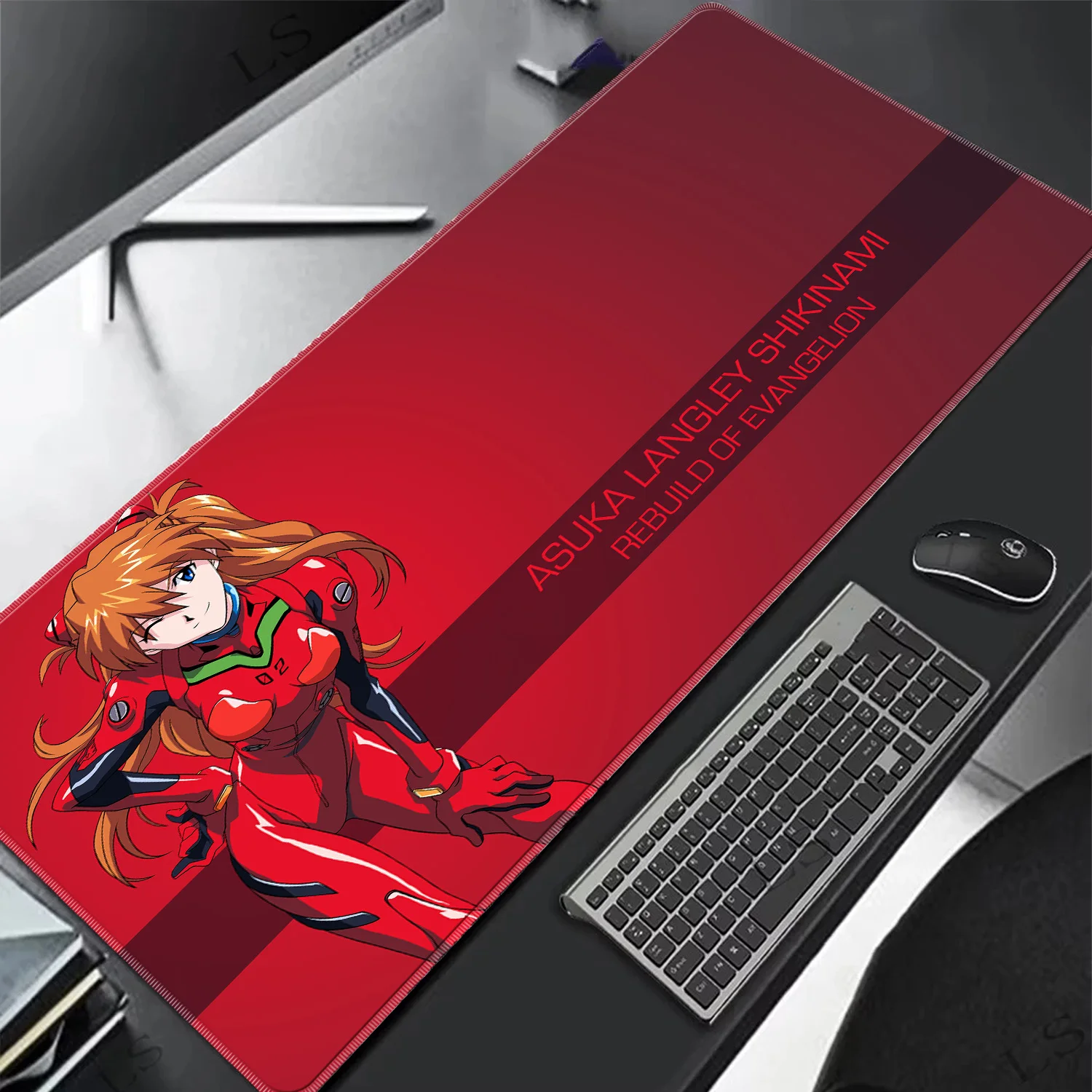 Evangelion Mauspad HD Großes Gaming-Mauspad Anime EVA Erweiterte Schreibtischunterlage Computer-Tastaturunterlage für Büro Laptop Otaku Geschenk – Detail 9