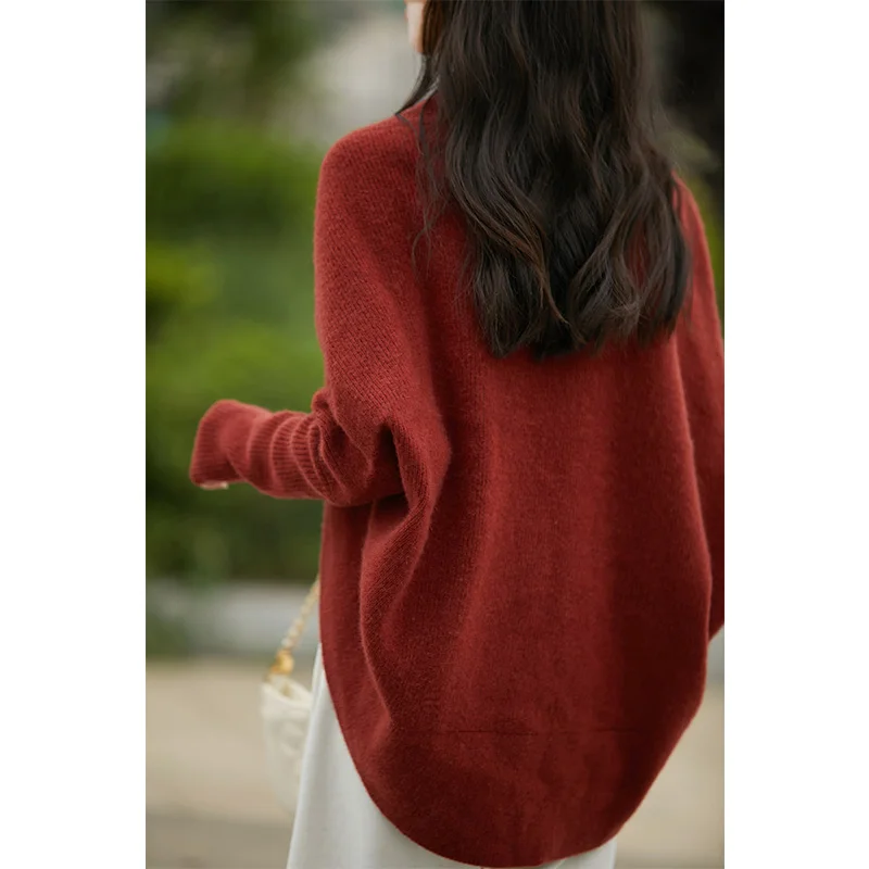 Women Cardigans 100% Wool Shawl 2024 Autunmn/Winter Cashmere Loose Sweaters Women Ladies Jumpers Warm Clothing