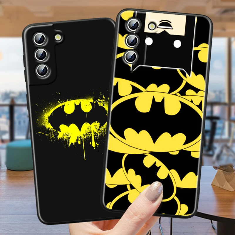 Cool Marvel B-Batmans Fashion For Samsung Galaxy S24 S23 S22 S21 S20 FE S10 S10E Plus Ultra Pro Lite 5G Black TPU Phone Case