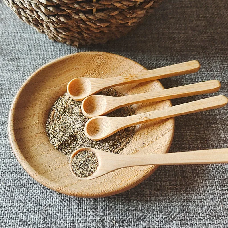 Mini cucchiaio di miele cucchiaio di sale cucchiaio di gelato per bambini ecologico in legno naturale cucchiaio da cucina da cucina cucchiai per mescolare il caffè