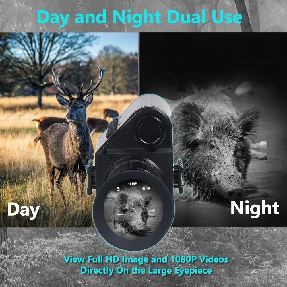 Megaorei M5 Night Vision Monocular Digital Day and Night 1080P Hunting Camera 850nm Infrared IR Optics 400m