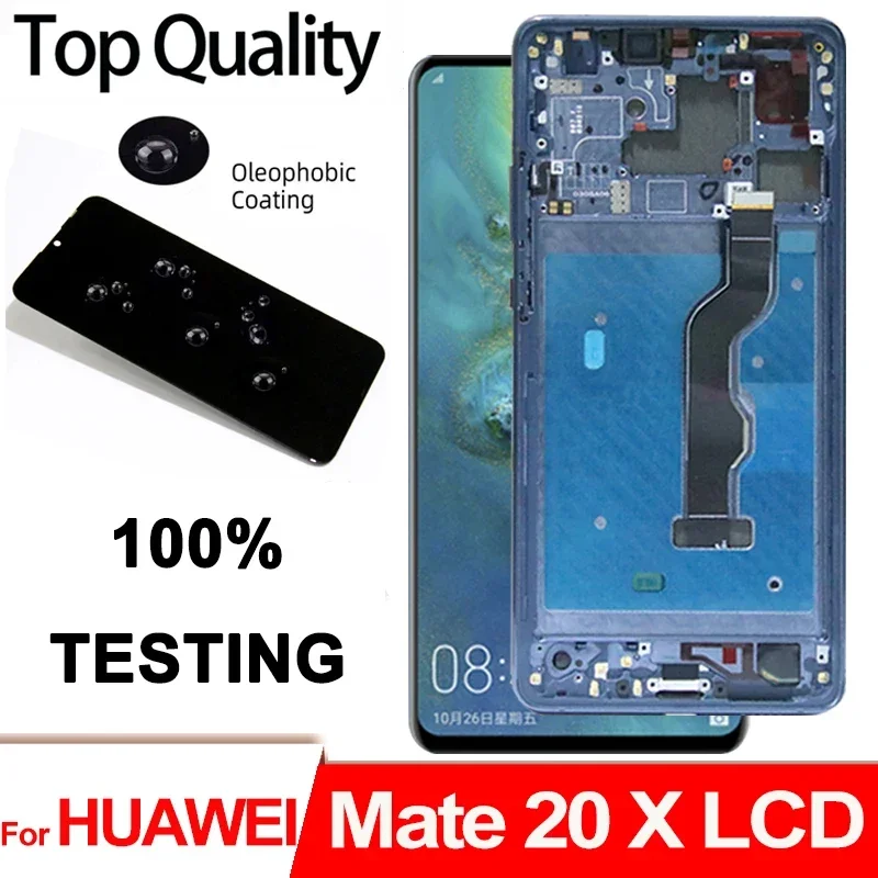 7.2''OLED Display for Huawei Mate 20 X LCD EVR-L29, EVR-AL00 Touch Screen Digitizer Assembly For Huawei mate 20x Repair Parts