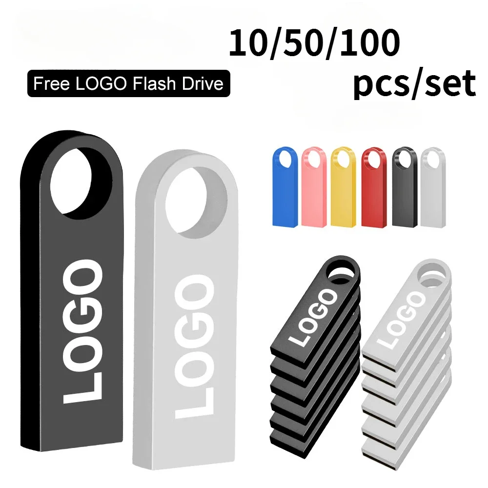 

10/ 50/100Pcs/lot USB 2.0 Flash Drive 1GB 2GB 4GB 8GB Pen Drive 16GB Pendrive 32GB USB Stick 64GB Memory Flash Disk Free Logo