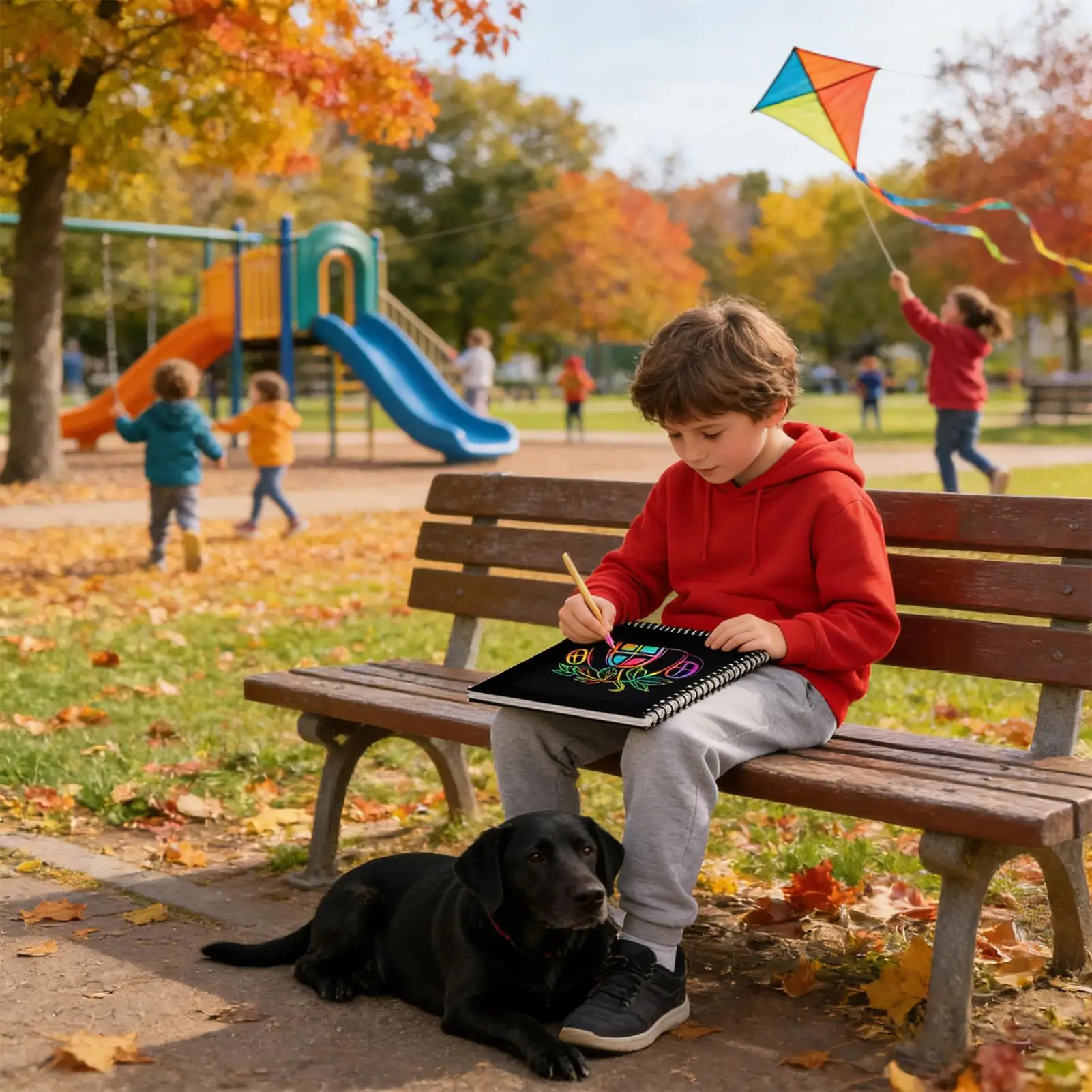 Scratch Paper Rainbow Coloring Notebook Scratch Craft Paper Note Books for Kids Boys Student Classroom Home Travel Airplane