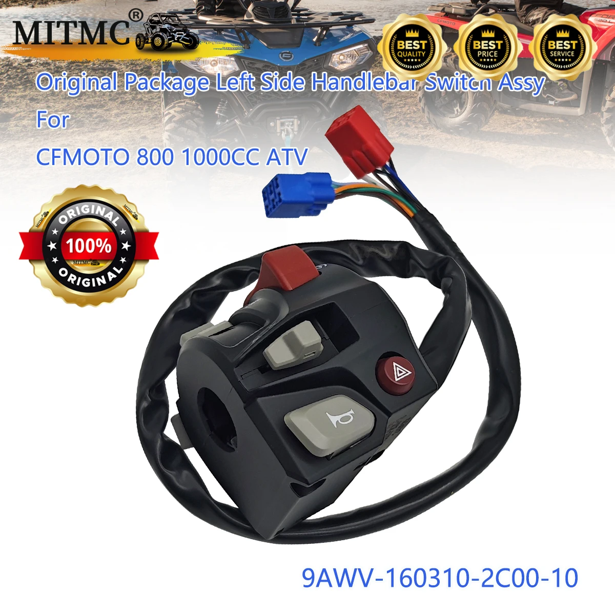 الحزمة الأصلية الجانب الأيسر المقود التبديل عاصي ل CF 800 1000CC ATV CFORCE 1000 Overland X10 9AWV-160310-2C00-10 #1