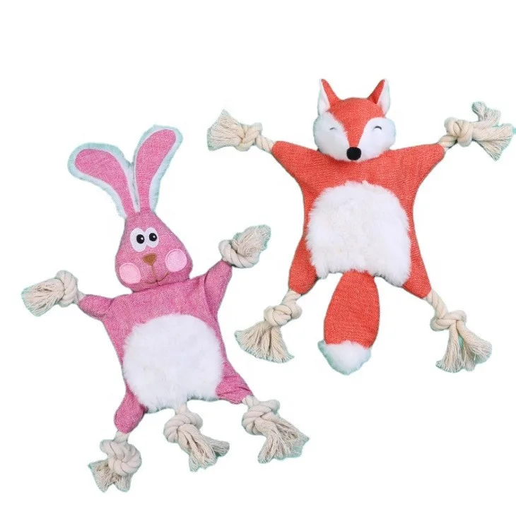 Manufacturers Wholesale Squirrel Plush Pet Toys Knot Wrinkles Squeaky Dog Chewing Teeth Anti-Bite Toys