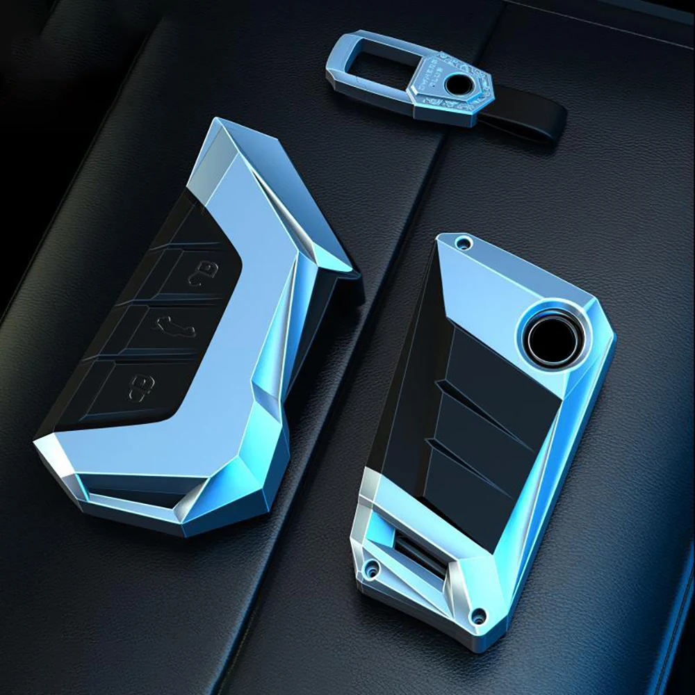 Zinc Alloy Car Key Case Cover For VW  Golf 8 MK8 ID.3 ID.4 Cupra Octavia SEAT Leon MK4 2020 2021 Formentor Tarraco view 4