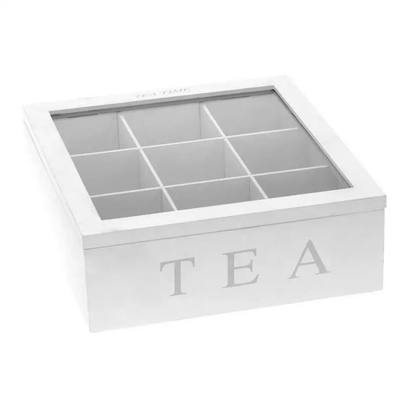 

Tea Bag Box Organizer Multi Functional Compartment Box Sugar Bag Storage Bin Countertop Coffee Sugar Countertop For Kitchen