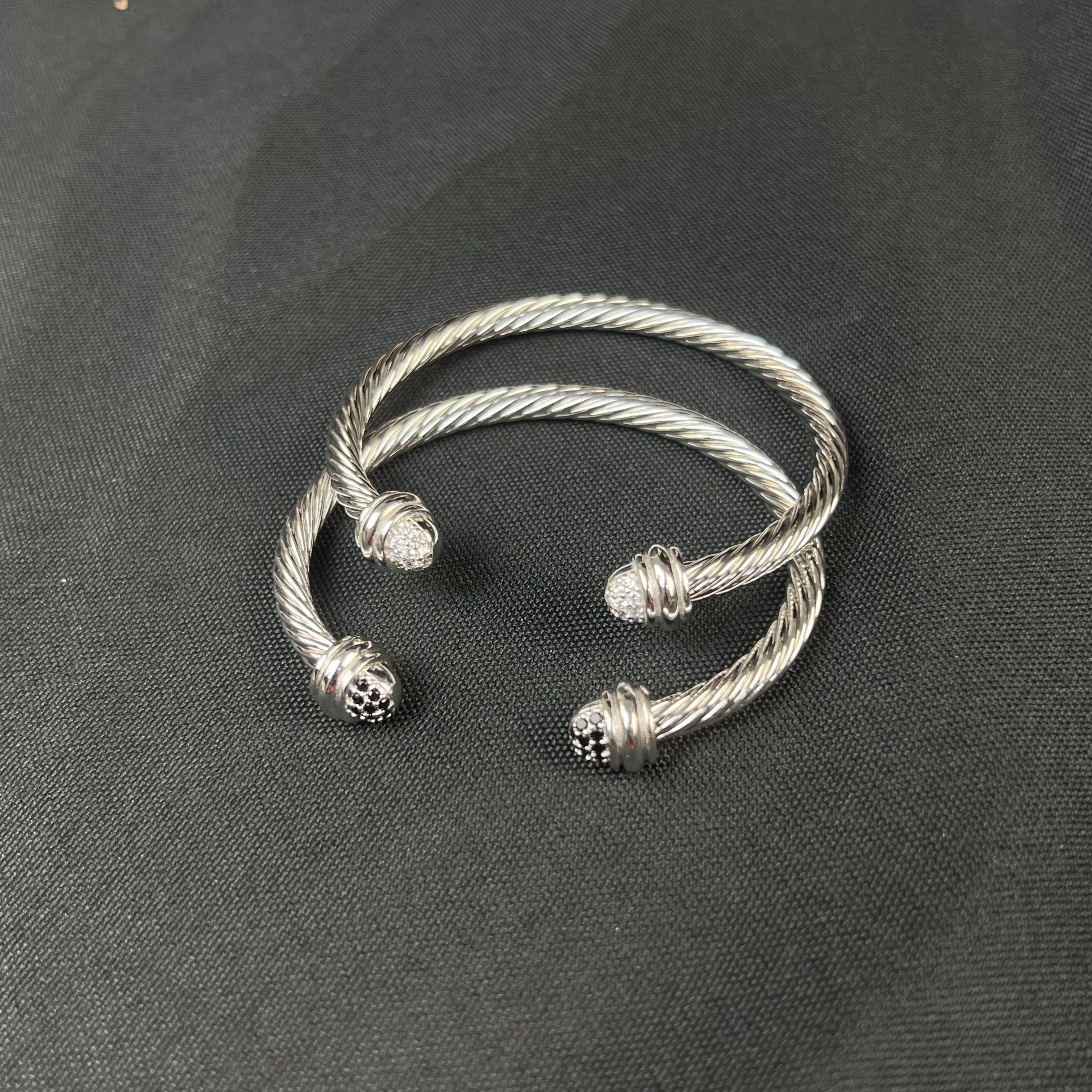 

S925 sterling silver 2025 new 5mm half full diamond bracelet neutral fashion trend retro classic personality luxury jewelry gift