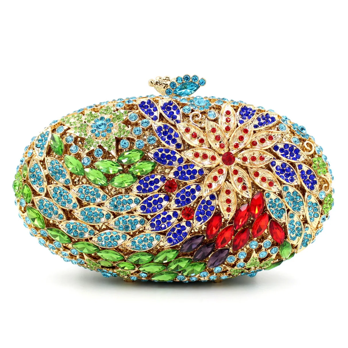 

Hollow metal crystal dinner bag Diamond bag Ladies clutch bag