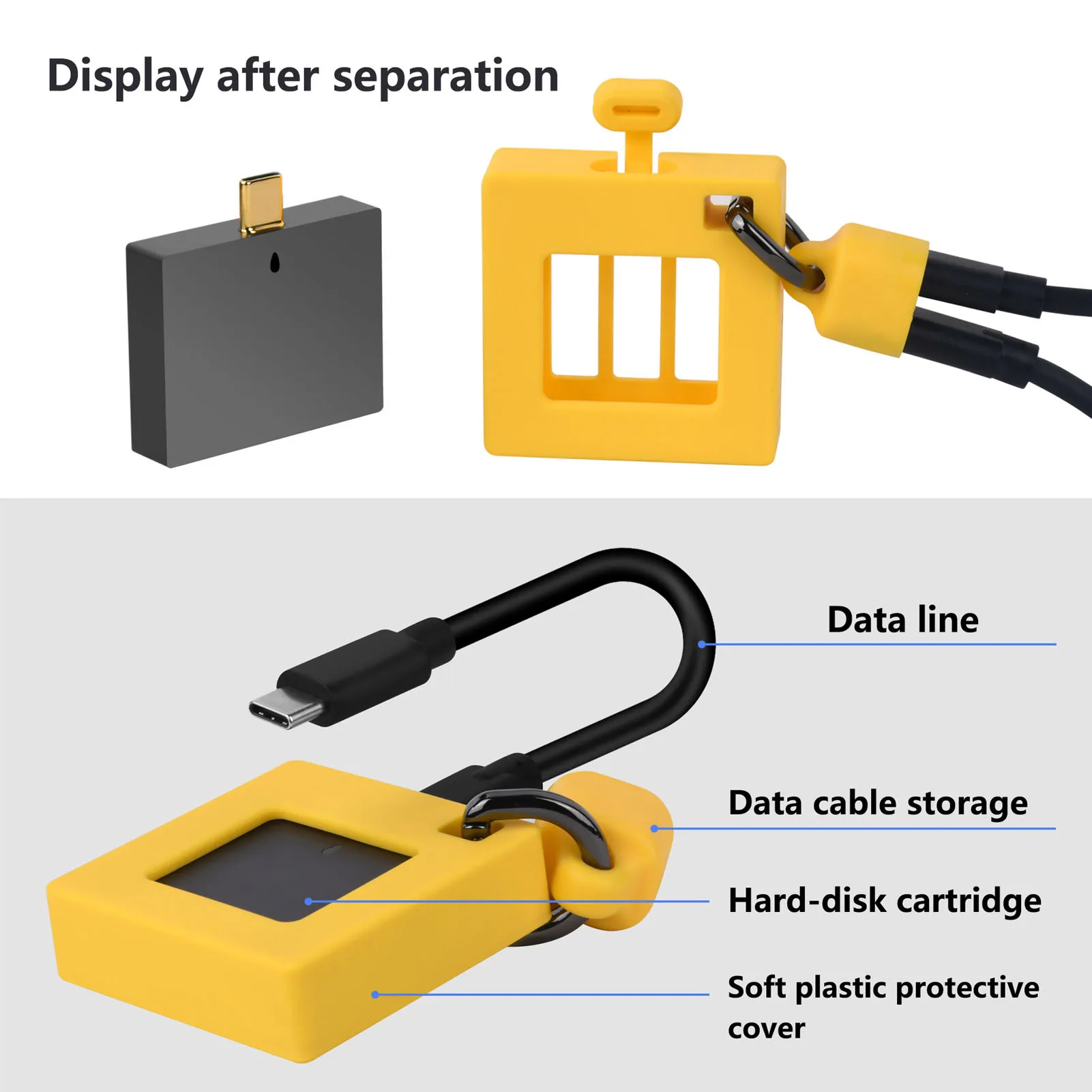 NVMe ハードドライブケース ポータブル NVMe ハードドライブエンクロージャ アルミニウム合金 10Gbps SSD ケース M.2 NVMe 2230 用 (ハードディスクは含まれません)