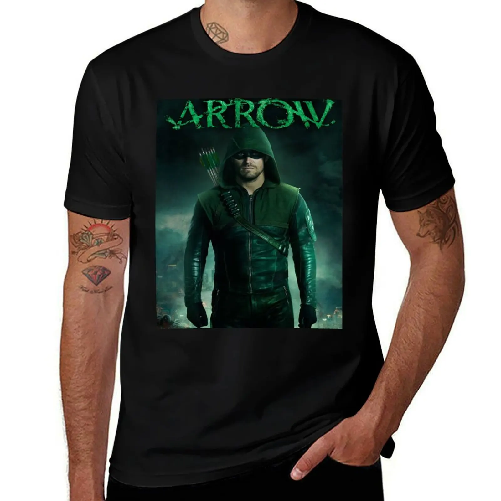

Arrow Netflix Series T-Shirt sweat boys whites blanks oversized graphic tee shirts men
