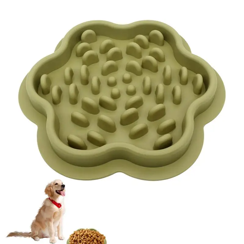 Dog Slow Feeder Bowl Stable Slow Feeders With Suction Cups Effective Safe Dog Bowls & Dishes For Large Breed Medium Breed Dogs