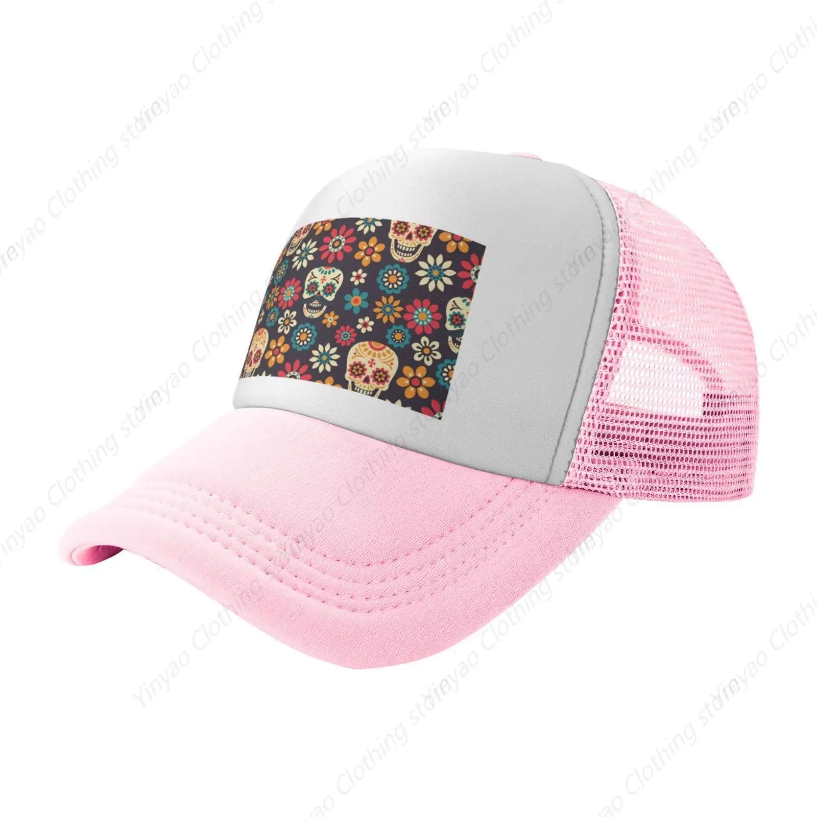 

Beautiful patterns Grid hat Sun Visor Hat Womens Men Sun Sport Cap Trucker Hat